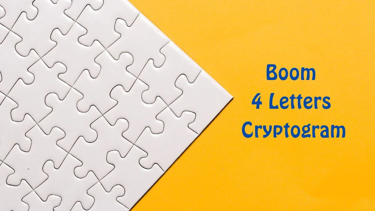 Boom 4 Letters Cryptogram Puzzelwoordenboek kruiswoordpuzzels