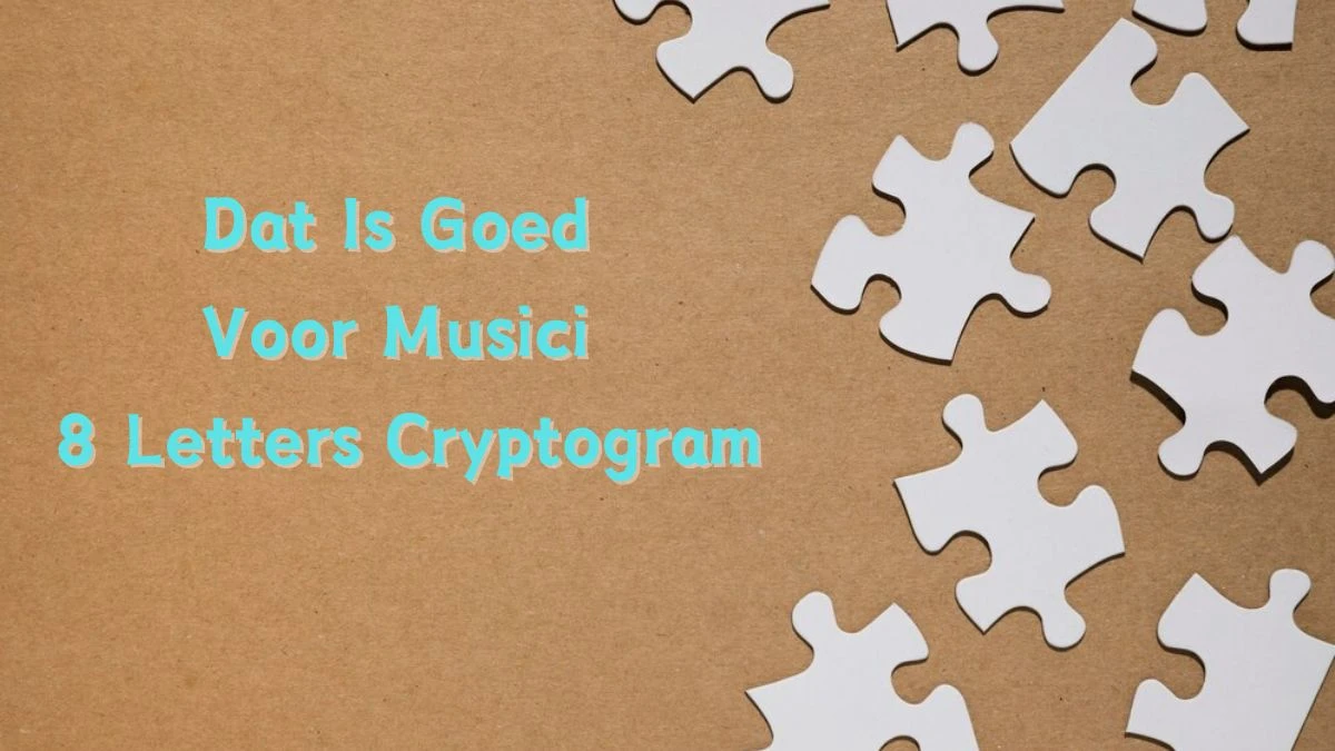 Dat Is Goed Voor Musici 8 Letters Cryptogram Puzzelwoordenboek kruiswoordpuzzels