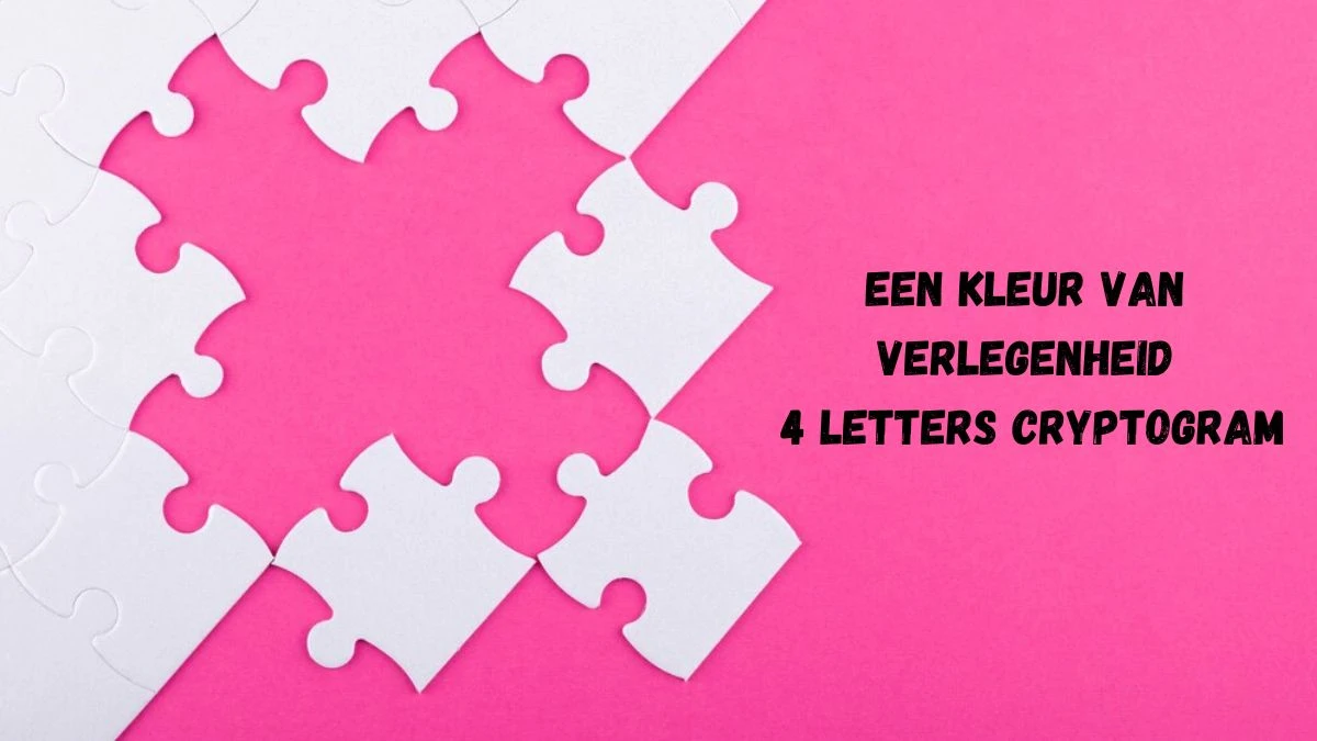 Een Kleur Van Verlegenheid 4 Letters Cryptogram Puzzelwoordenboek kruiswoordpuzzels