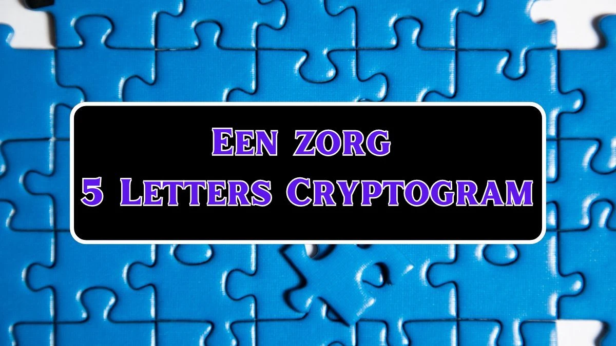 Een zorg 5 Letters Cryptogram Puzzelwoordenboek kruiswoordpuzzel