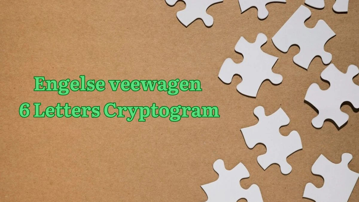 Engelse veewagen 6 Letters Cryptogram Puzzelwoordenboek kruiswoordpuzzels