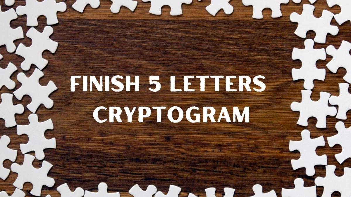 Finish 5 Letters Cryptogram Puzzelwoordenboek kruiswoordpuzzels