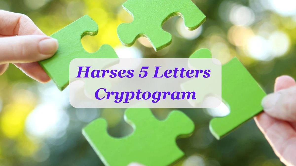 Harses 5 Letters Cryptogram Puzzelwoordenboek kruiswoordpuzzels