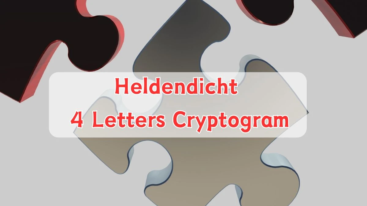 Heldendicht 4 Letters Cryptogram Puzzelwoordenboek kruiswoordpuzzels