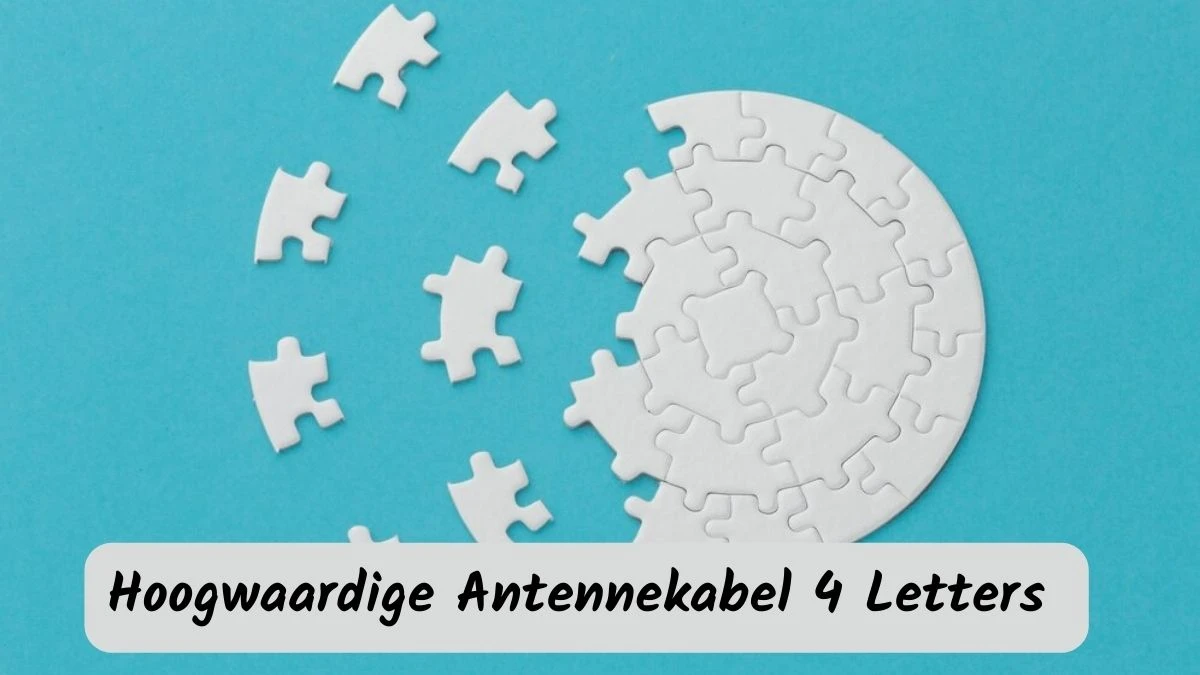 Hoogwaardige Antennekabel 4 Letters Puzzelwoordenboek kruiswoordpuzzels