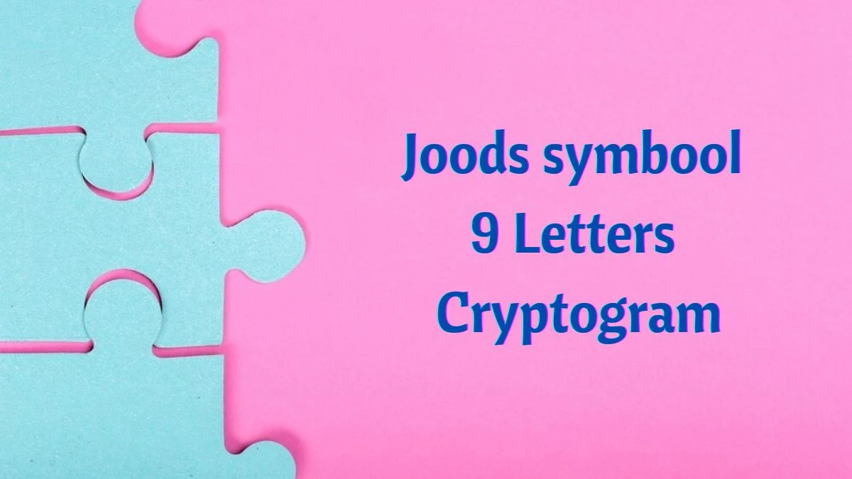 Joods symbool 9 Letters Cryptogram Puzzelwoordenboek kruiswoordpuzzels