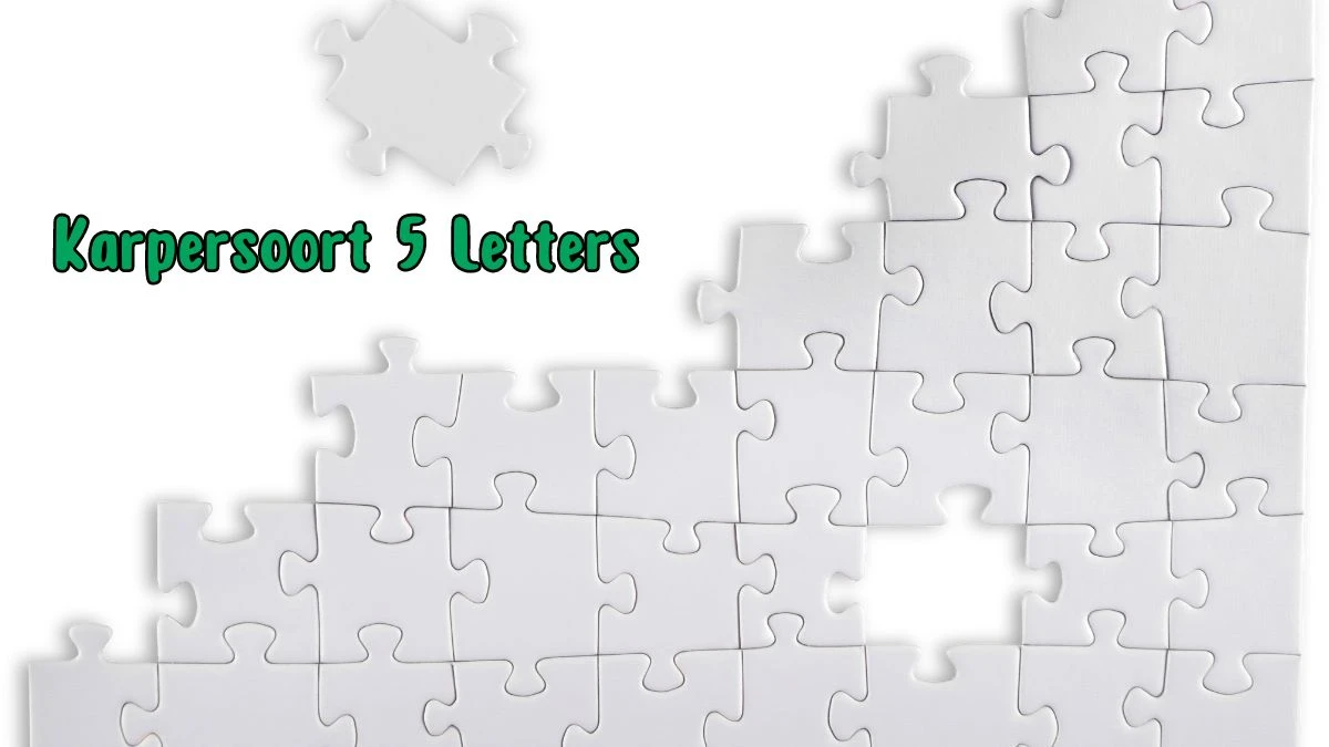 Karpersoort 5 Letters Puzzelwoordenboek kruiswoordpuzzels