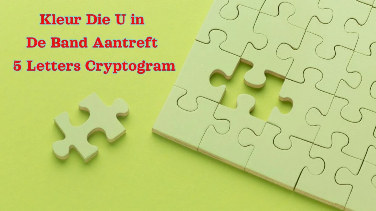 Kleur Die U in De Band Aantreft 5 Letters Cryptogram Puzzelwoordenboek kruiswoordpuzzels