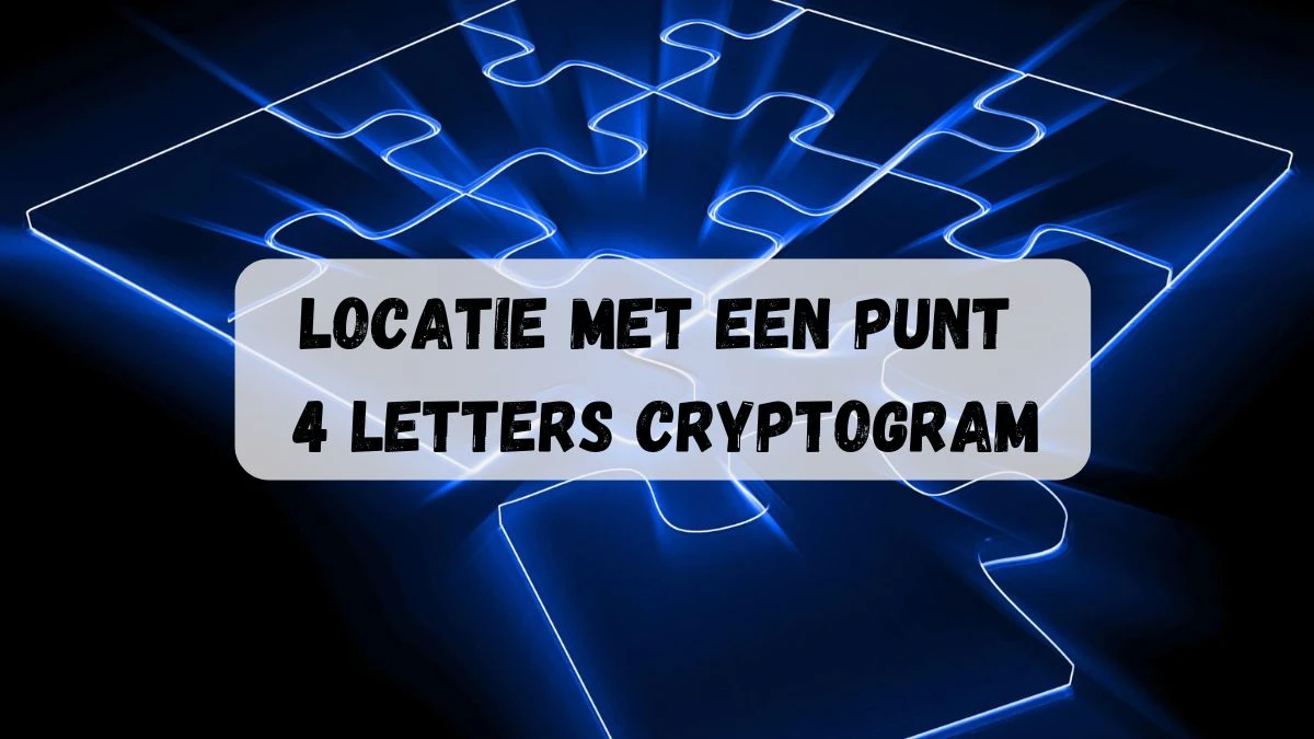 Locatie met een punt 4 Letters Cryptogram Puzzelwoordenboek kruiswoordpuzzels