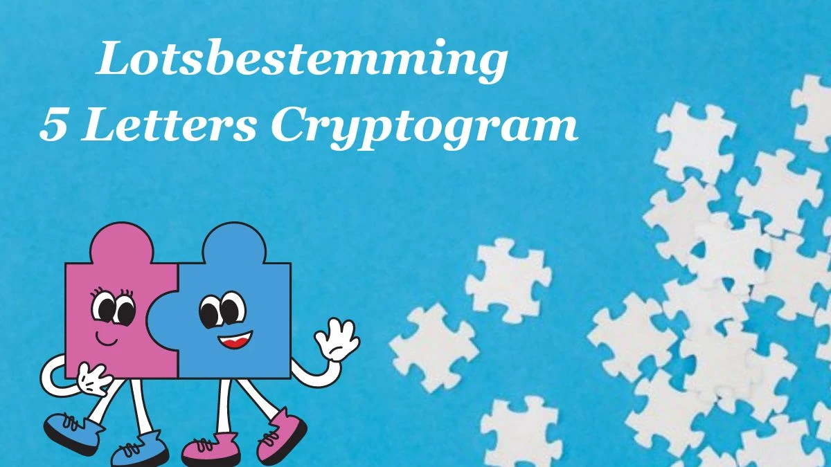 Lotsbestemming 5 Letters Cryptogram Puzzelwoordenboek kruiswoordpuzzels