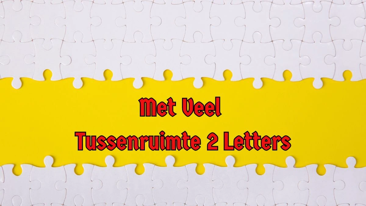 Met Veel Tussenruimte 2 Letters Puzzelwoordenboek kruiswoordpuzzels