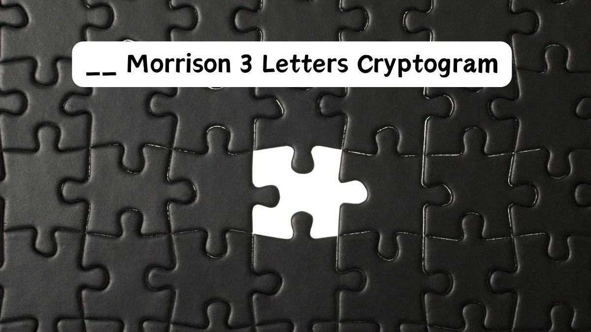 __ Morrison 3 Letters Cryptogram Puzzelwoordenboek kruiswoordpuzzels