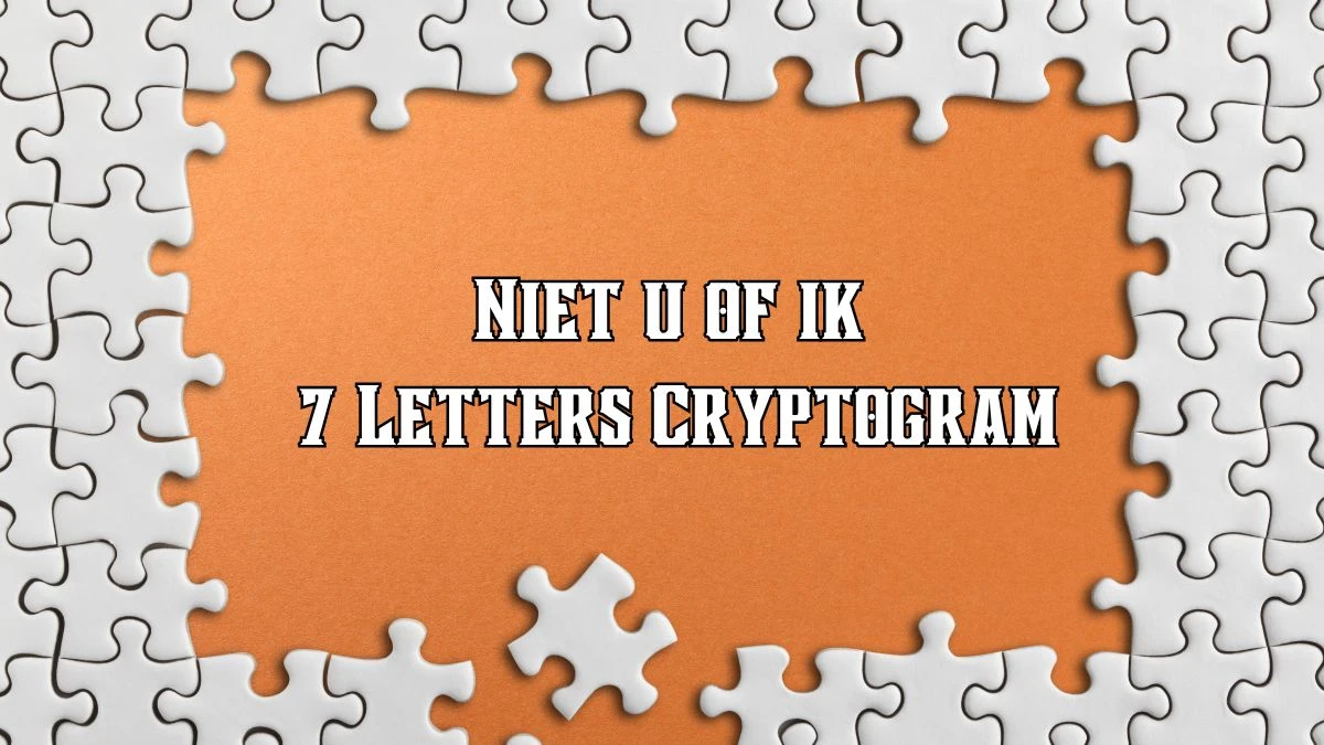 Niet u of ik 7 Letters Cryptogram Puzzelwoordenboek kruiswoordpuzzels