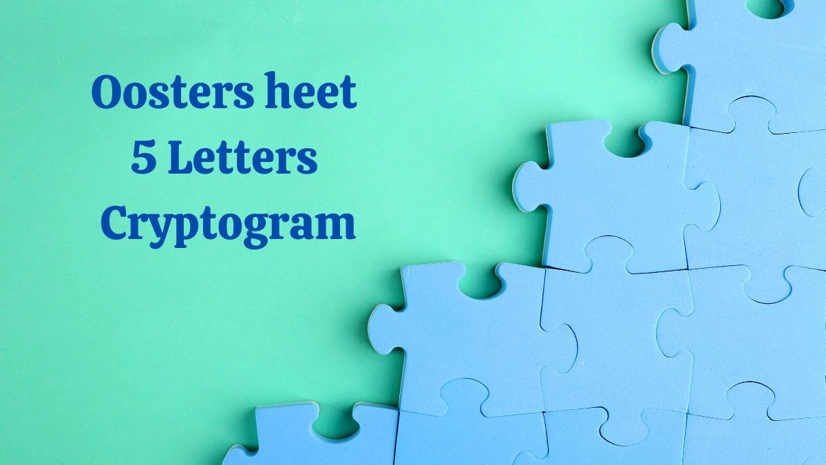 Oosters heet 5 Letters Cryptogram Puzzelwoordenboek kruiswoordpuzzels