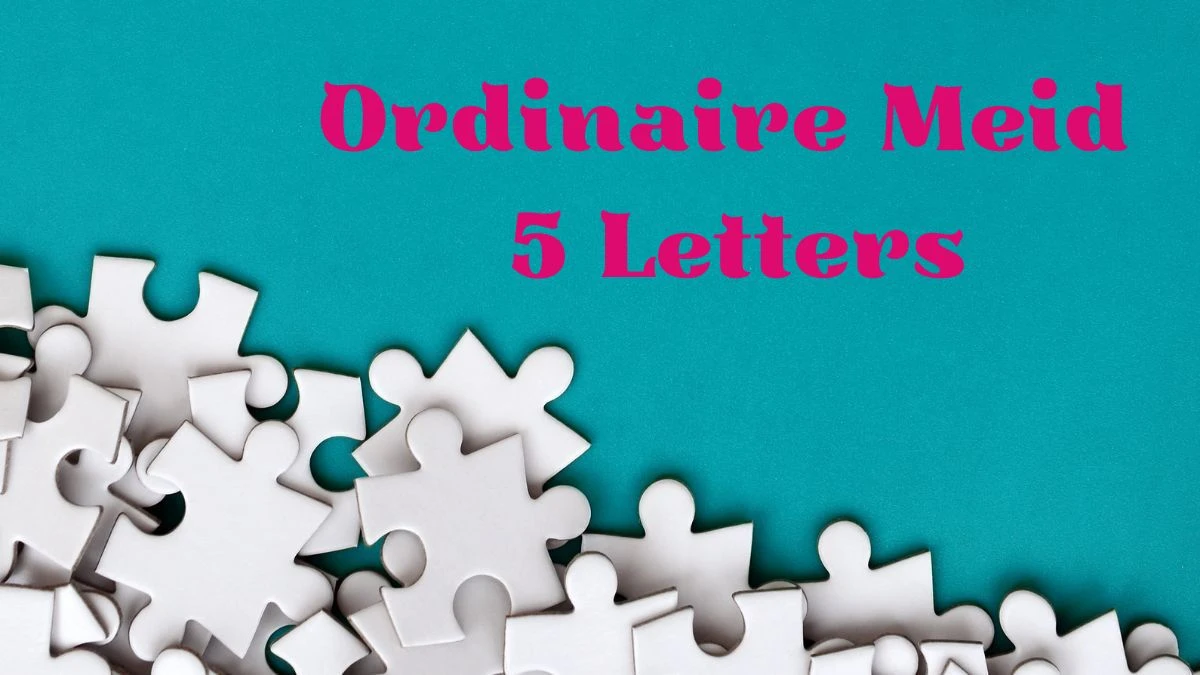 Ordinaire Meid 5 Letters Puzzelwoordenboek kruiswoordpuzzels