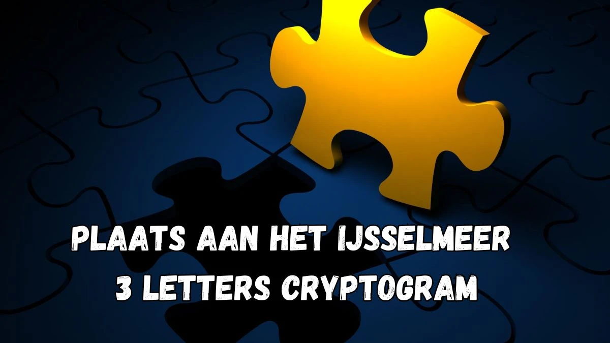 Plaats aan het IJsselmeer 3 Letters Cryptogram Puzzelwoordenboek kruiswoordpuzzels
