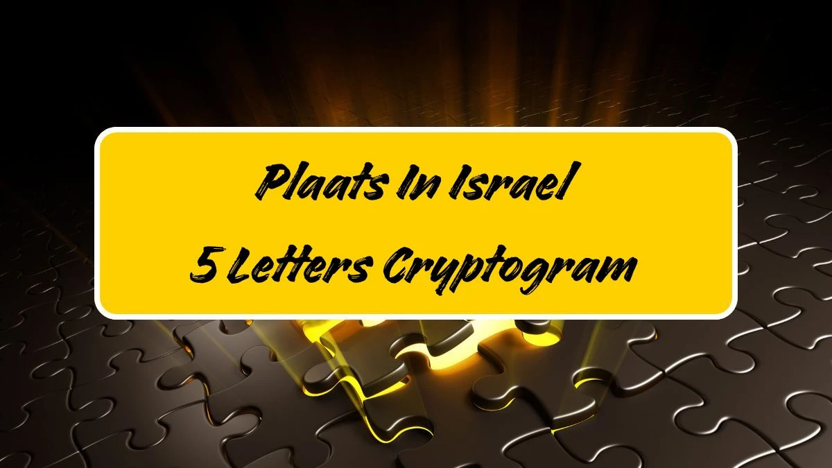 Plaats In Israel 5 Letters Cryptogram Puzzelwoordenboek kruiswoordpuzzels