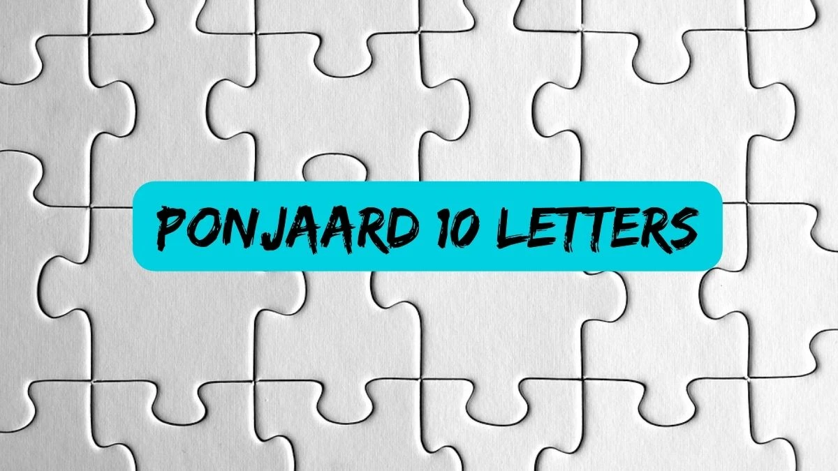 Ponjaard 10 Letters Puzzelwoordenboek kruiswoordpuzzels