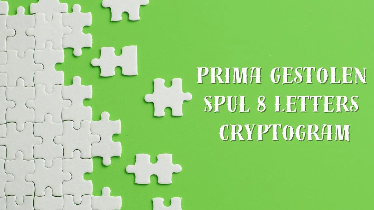 Prima Gestolen Spul 8 Letters Cryptogram Puzzelwoordenboek kruiswoordpuzzels