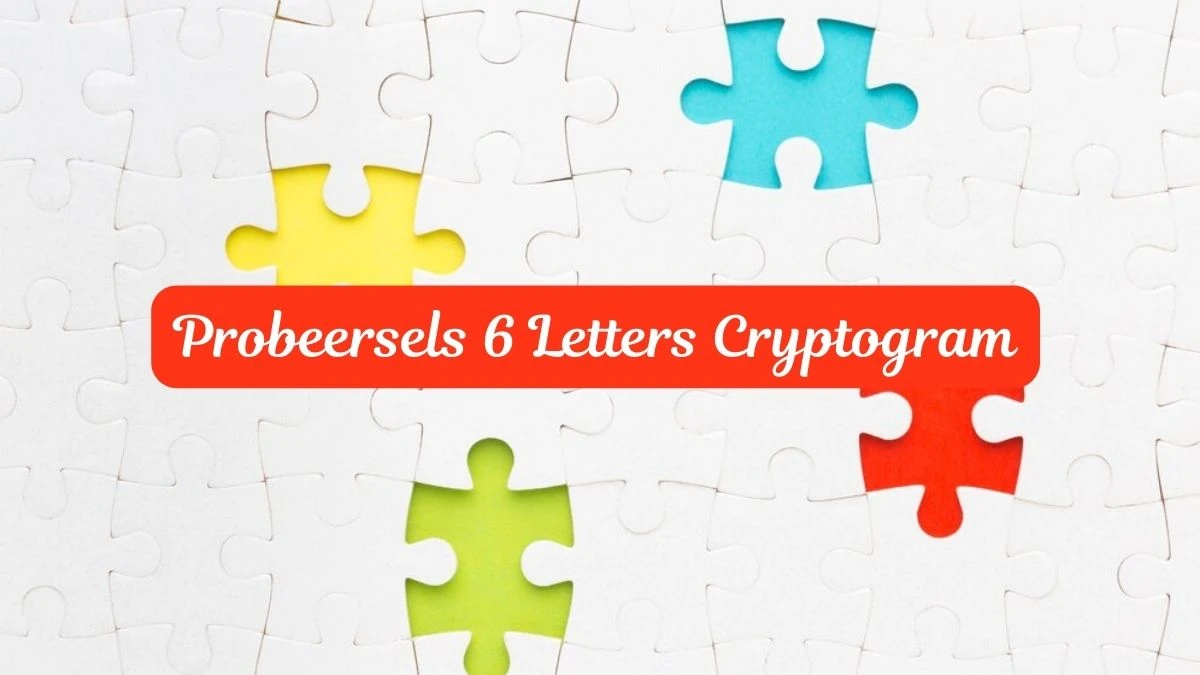 Probeersels 6 Letters Cryptogram Puzzelwoordenboek kruiswoordpuzzel