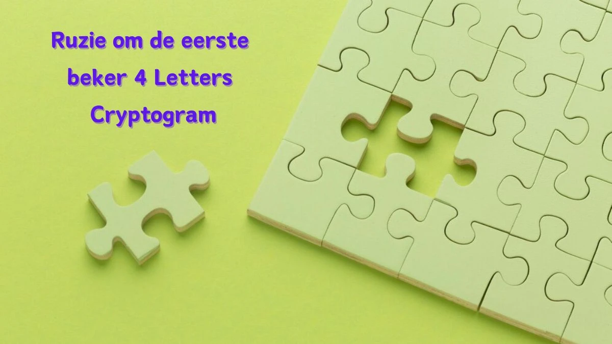 Ruzie om de eerste beker 4 Letters Cryptogram Puzzelwoordenboek kruiswoordpuzzels