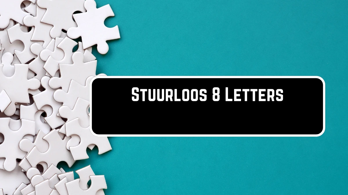 Stuurloos 8 Letters Puzzelwoordenboek kruiswoordpuzzels