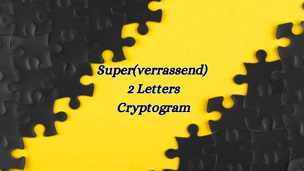 Super(verrassend) 2 Letters Cryptogram Puzzelwoordenboek kruiswoordpuzzels