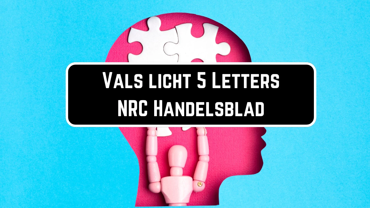 Vals licht 5 Letters Puzzelwoordenboek kruiswoordpuzzels