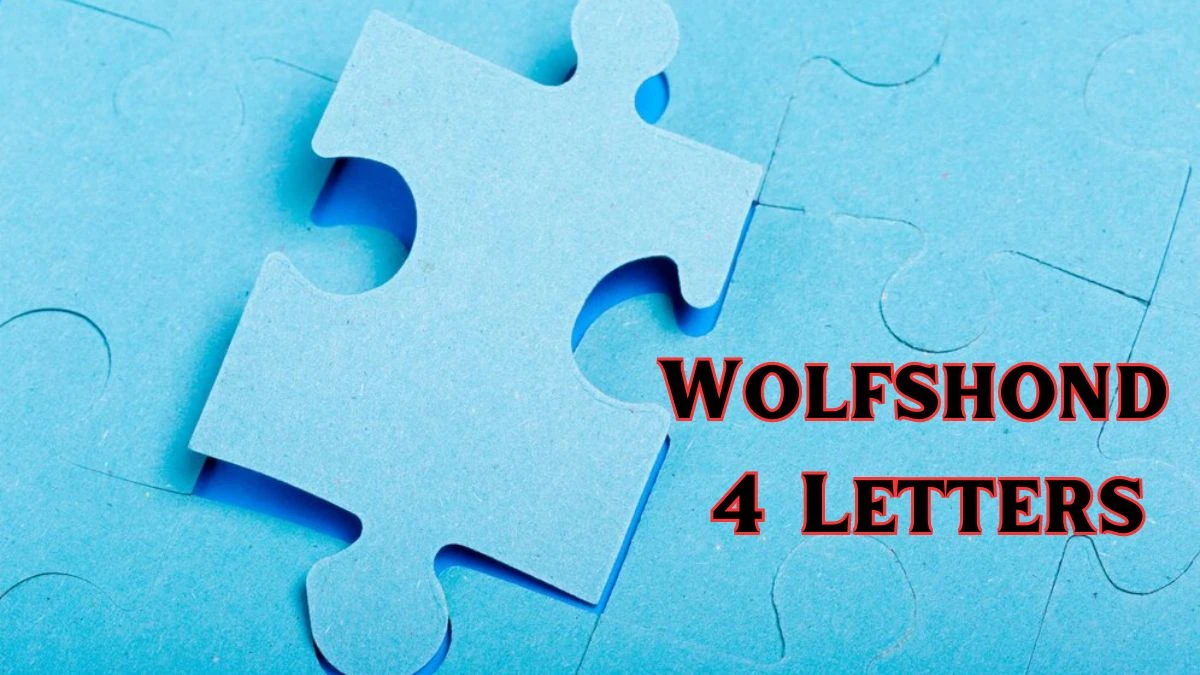 Wolfshond 4 Letters Puzzelwoordenboek kruiswoordpuzzels