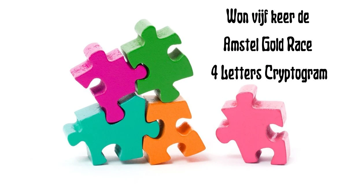 Won vijf keer de Amstel Gold Race 4 Letters Cryptogram Puzzelwoordenboek kruiswoordpuzzels