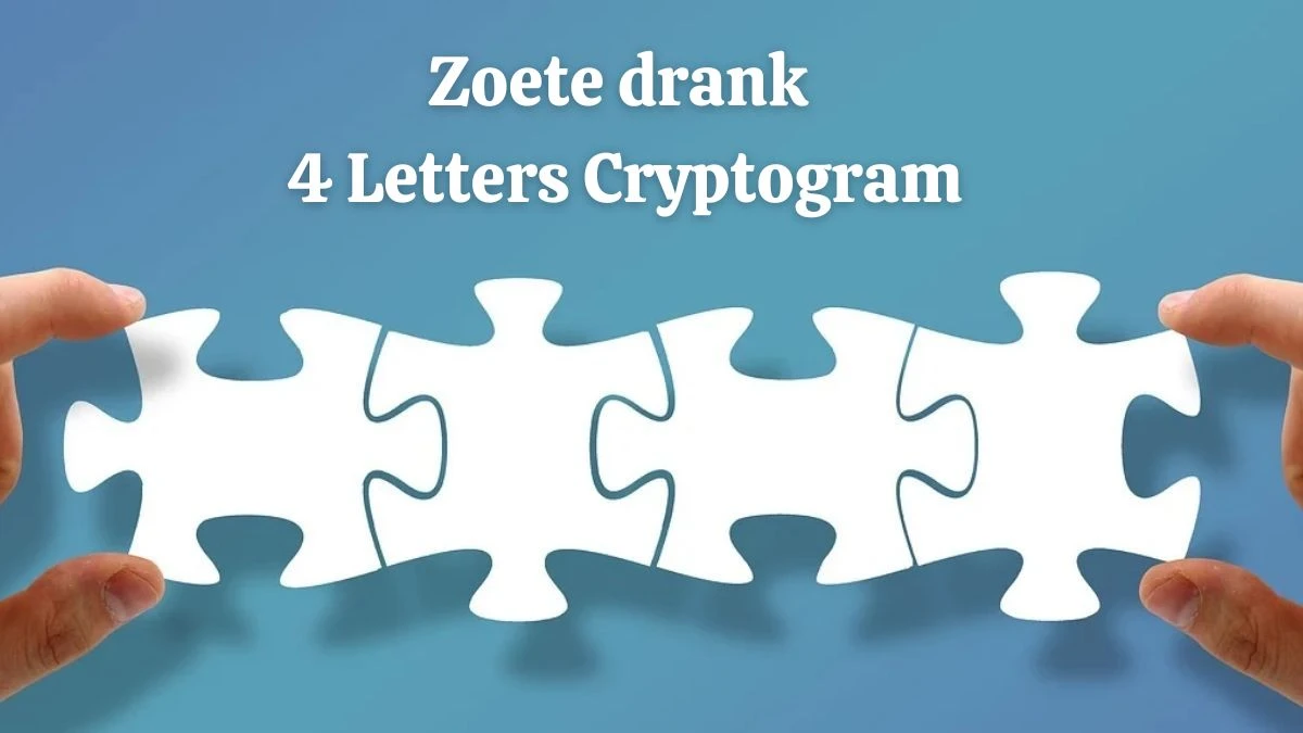 Zoete drank 4 Letters Cryptogram Puzzelwoordenboek kruiswoordpuzzels