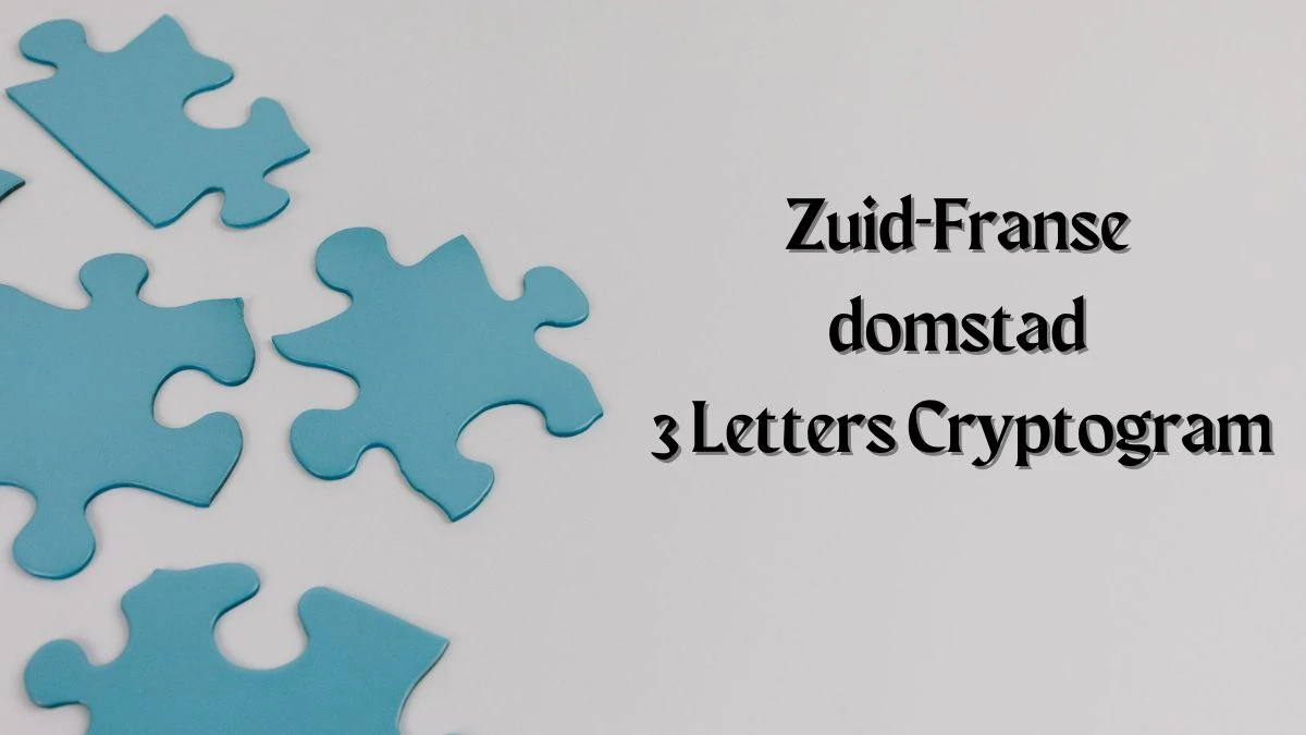 Zuid-Franse domstad 3 Letters Cryptogram Puzzelwoordenboek kruiswoordpuzzels