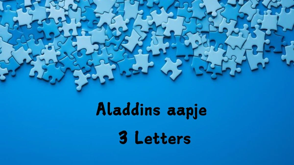 Aladdins aapje 3 Letters Puzzelwoordenboek kruiswoordpuzzels