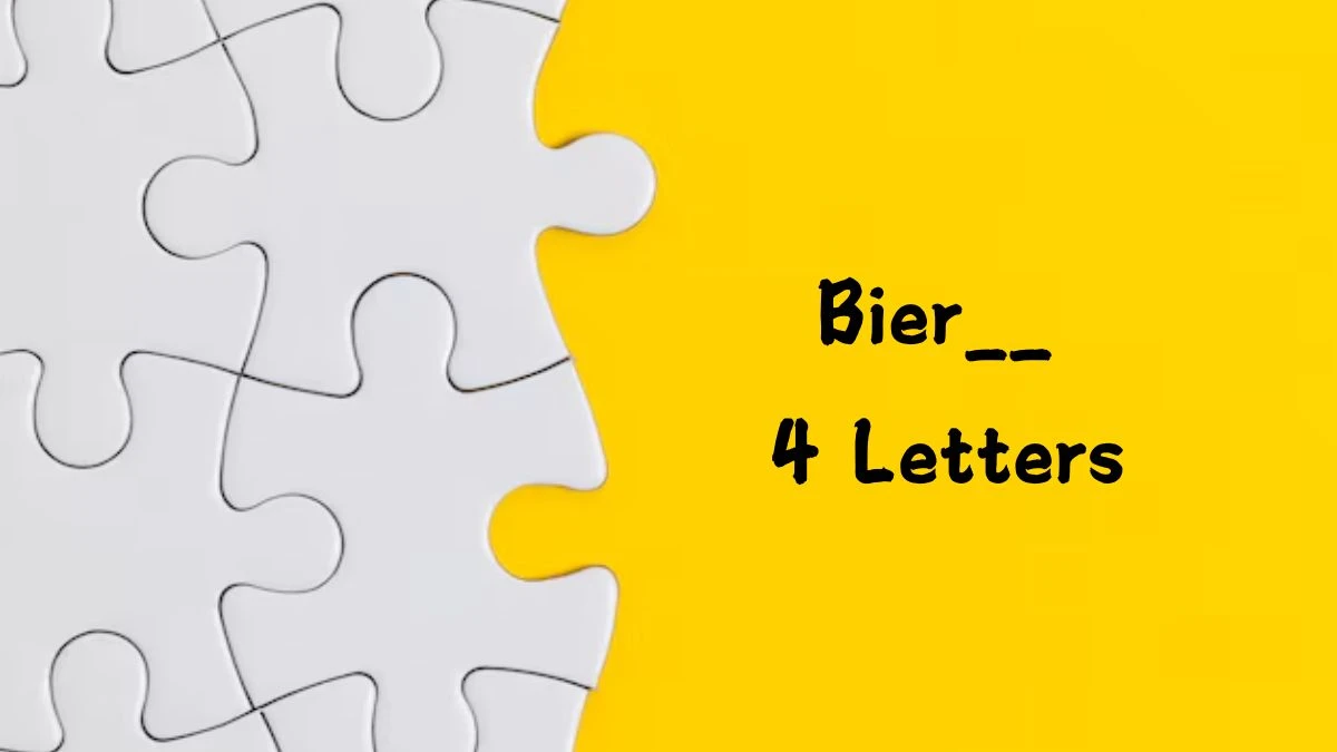 Bier__ 4 Letters Puzzelwoordenboek kruiswoordpuzzels