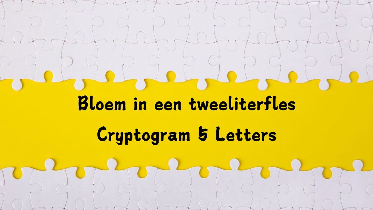 Bloem in een tweeliterfles 5 Letters Puzzelwoordenboek kruiswoordpuzzels