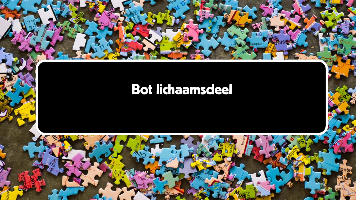 Bot lichaamsdeel 4 Letters Puzzelwoordenboek kruiswoordpuzzels