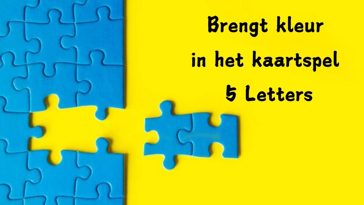 Brengt kleur in het kaartspel 5 Letters Cryptogrammen