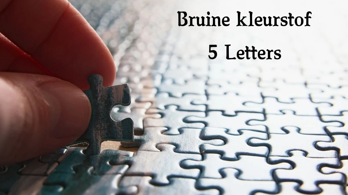 Bruine kleurstof 5 Letters Puzzelwoord