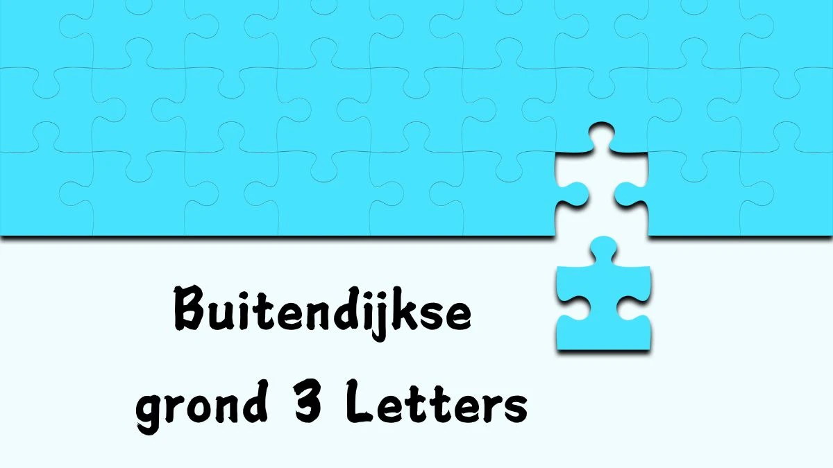 Buitendijkse grond 3 Letters Puzzelwoordenboek kruiswoordpuzzels