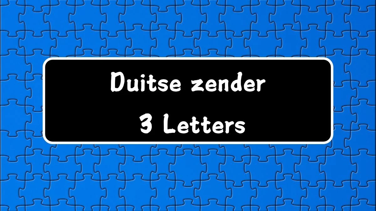 Duitse zender 3 Letters Puzzelwoordenboek kruiswoordpuzzels