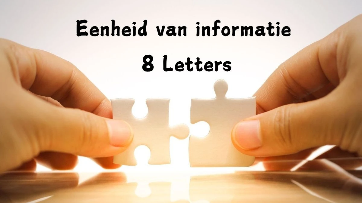 Eenheid van informatie 8 Letters Puzzelwoord