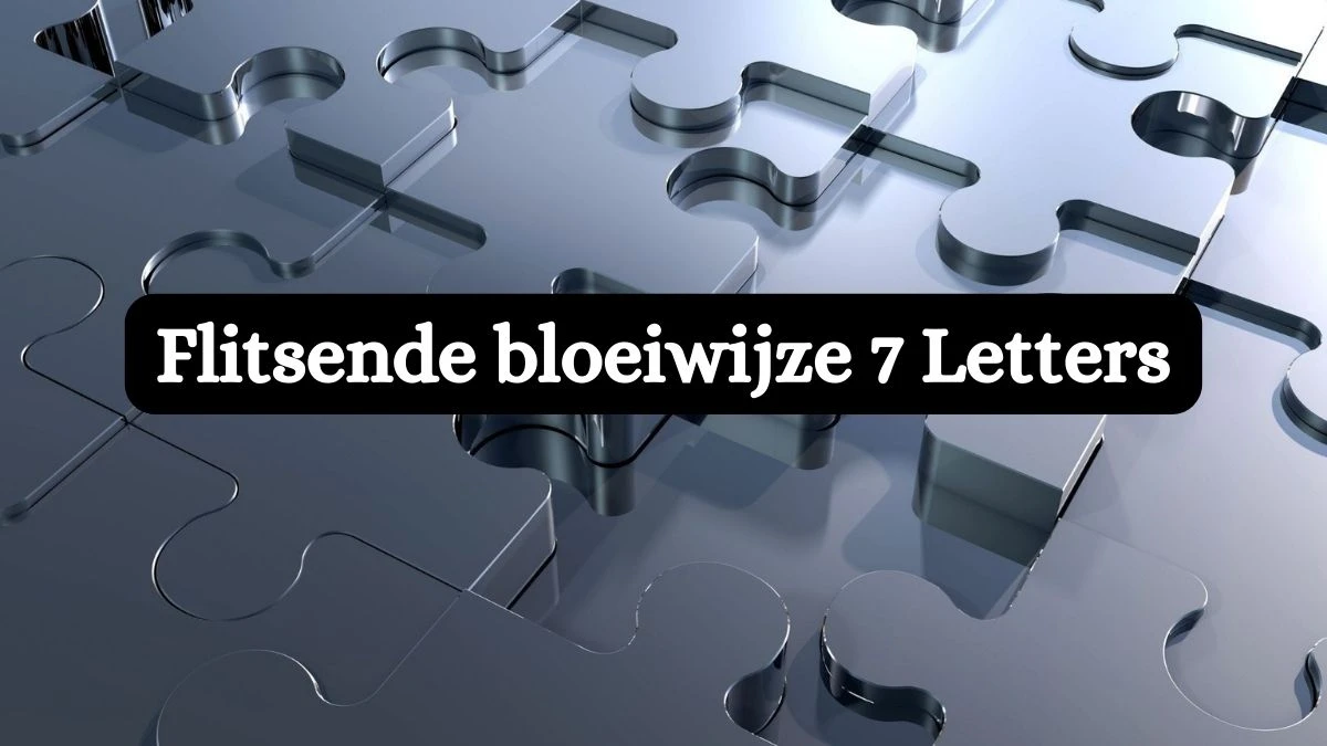 Flitsende bloeiwijze 7 Letters Cryptogrammen