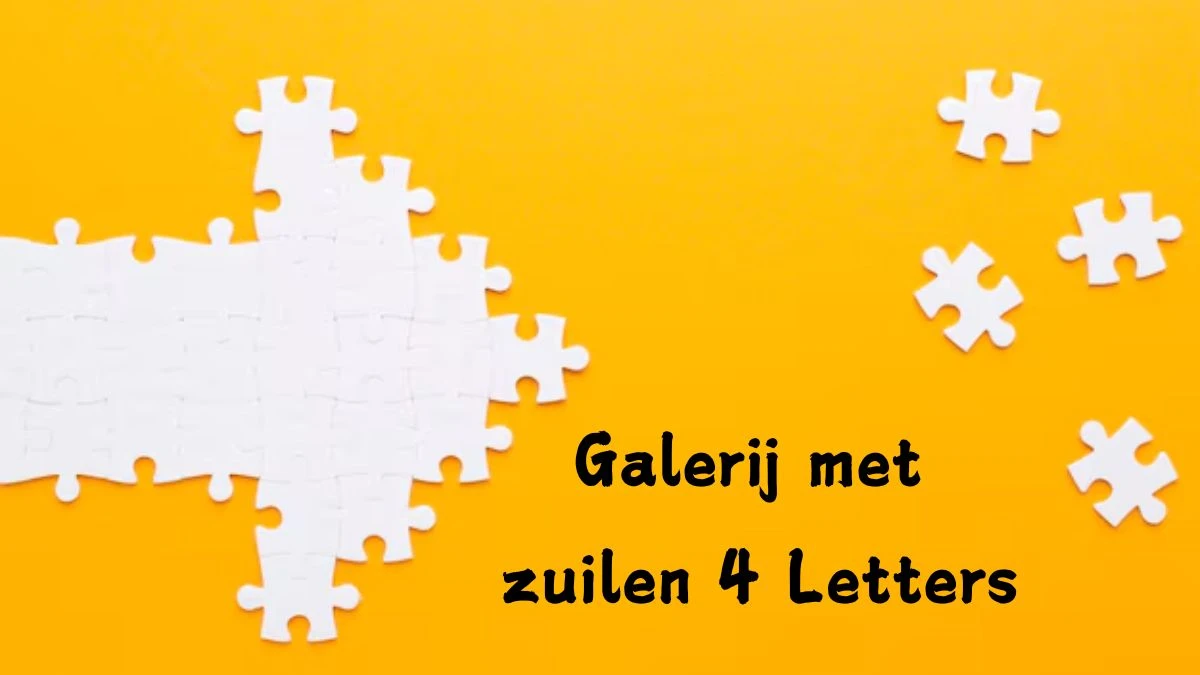 Galerij met zuilen 4 Letters Puzzelwoord