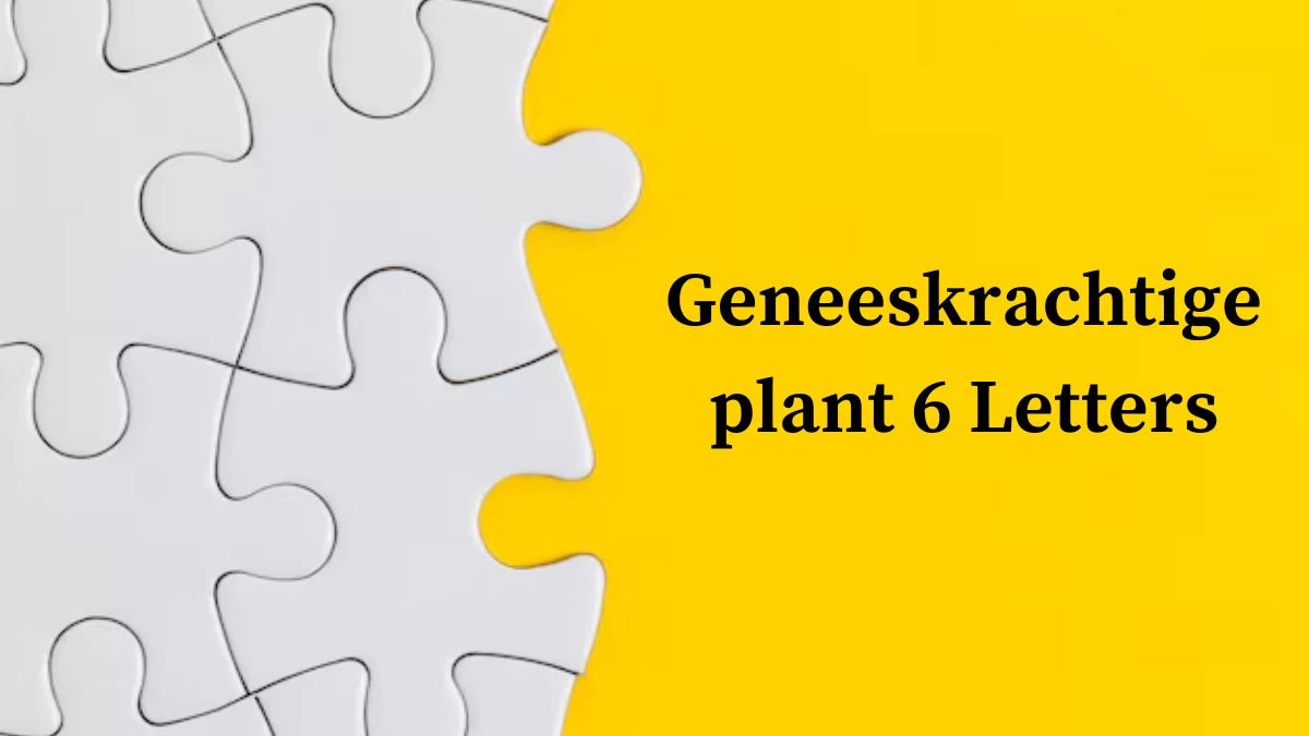 Geneeskrachtige plant 6 Letters Puzzelwoord