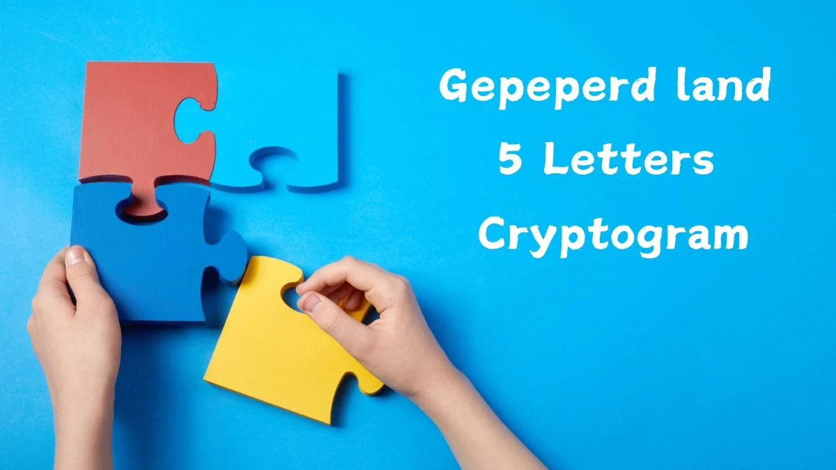 Gepeperd land 5 Letters Cryptogram Puzzelwoordenboek kruiswoordpuzzels