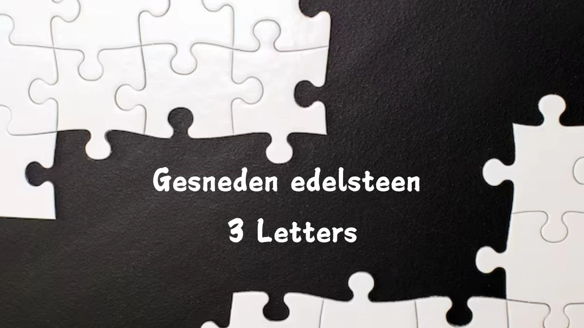 Gesneden edelsteen 3 Letters Puzzelwoordenboek kruiswoordpuzzels