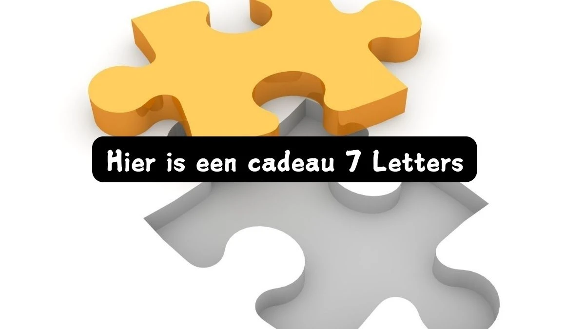 Hier is een cadeau 7 Letters Puzzelwoordenboek kruiswoordpuzzels