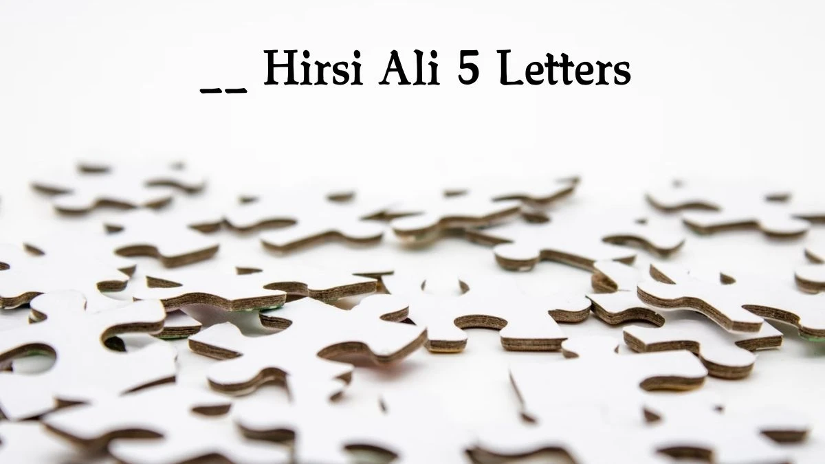 __ Hirsi Ali 5 Letters Puzzelwoordenboek kruiswoordpuzzels