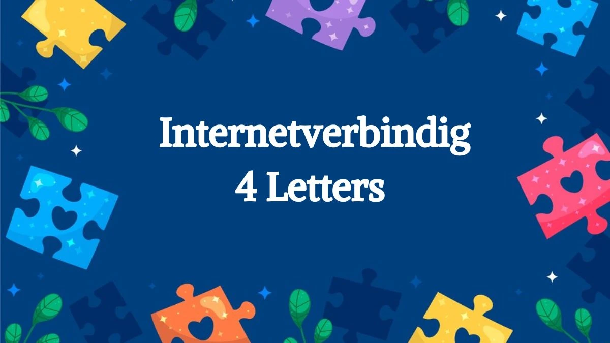 Internetverbinding 4 Letters Puzzelwoordenboek kruiswoordpuzzels