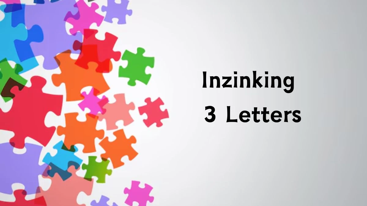 Inzinking 3 Letters Puzzelwoordenboek kruiswoordpuzzels